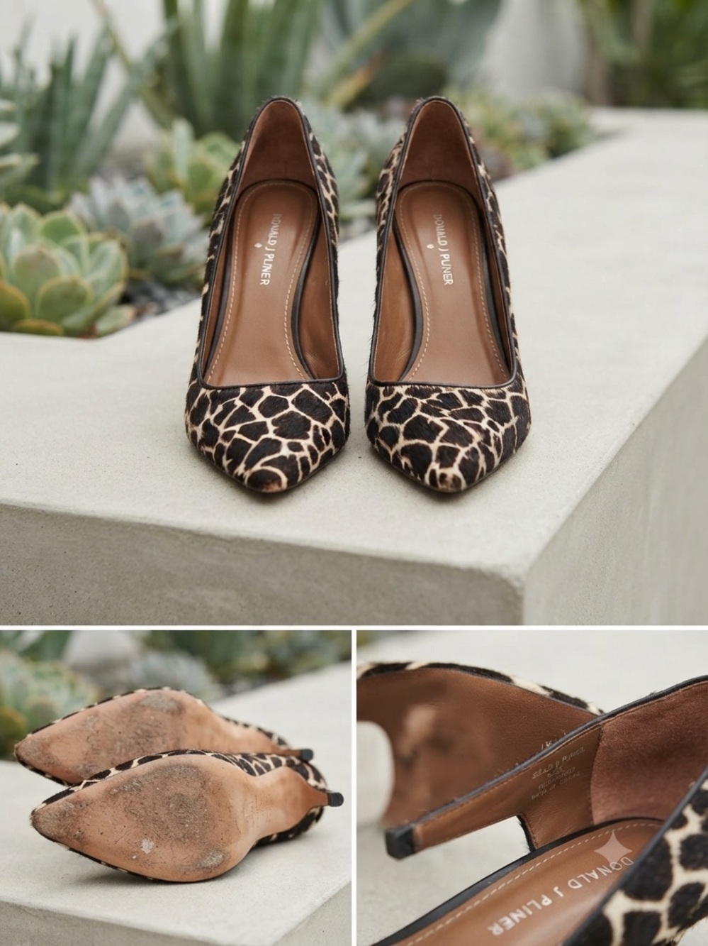 Donald J Pliner Giraffe Print Calf Hair Pumps - Size [7M]